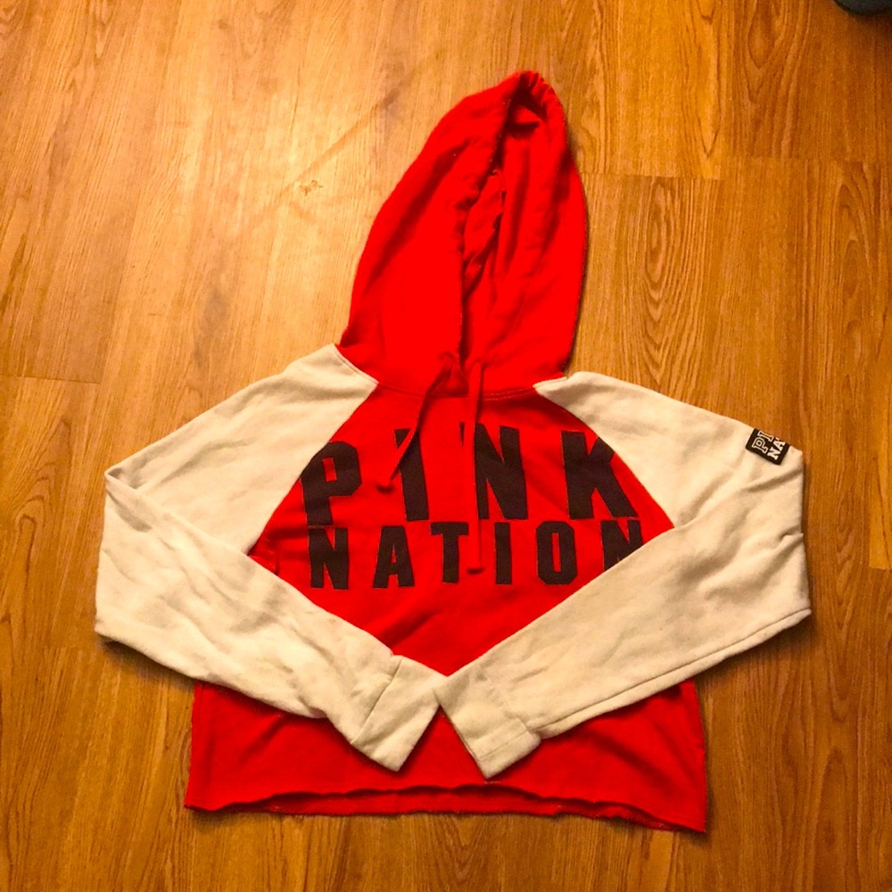PINK women’s crop hoodie